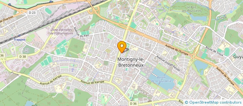 localisation de l'entreprise LYMTECH à MONTIGNY-LE-BRETONNEUX