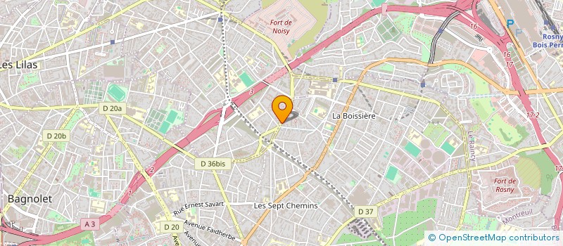 localisation de l'entreprise LYMZ à MONTREUIL