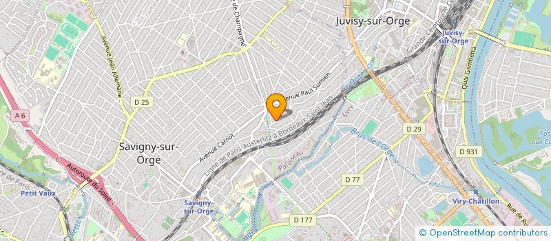 localisation de l'entreprise LYN63 à SAVIGNY-SUR-ORGE