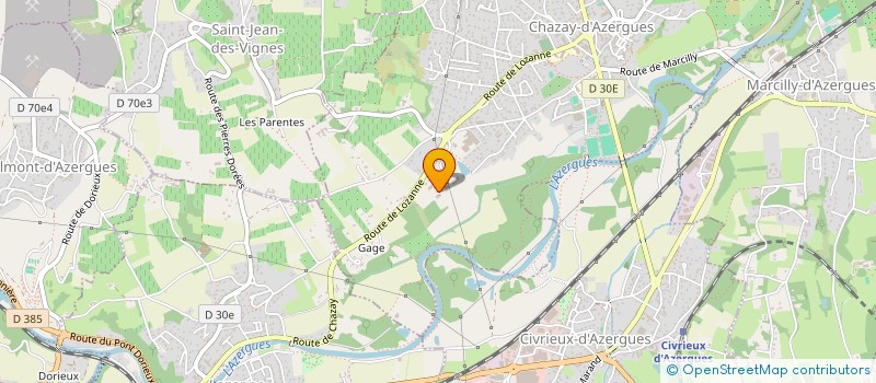 localisation de l'entreprise LYNA  CHAZAY-D'AZERGUES