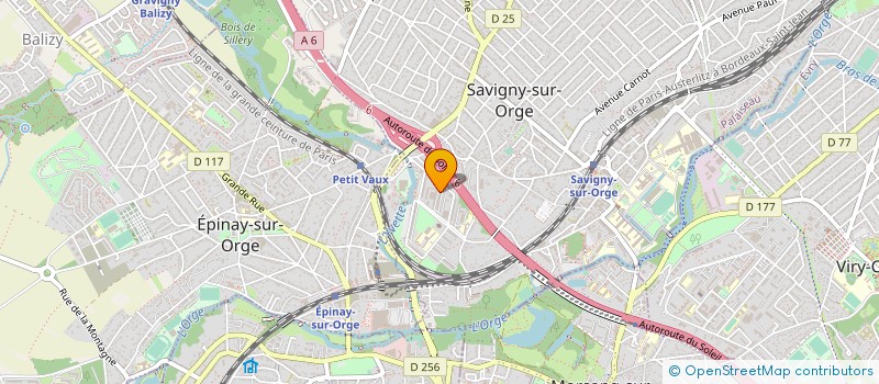 localisation de l'entreprise LYNA BATIMENT à SAVIGNY-SUR-ORGE