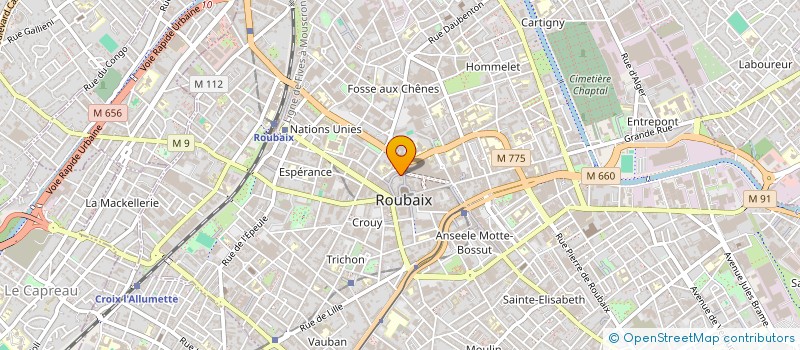 localisation de l'entreprise LYNA BEAUTY  ROUBAIX