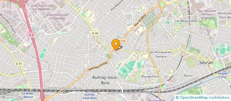 localisation de l'entreprise LYNACAR à AULNAY-SOUS-BOIS