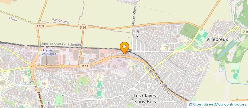 localisation de l'entreprise LYNALI à LES CLAYES-SOUS-BOIS