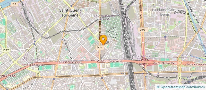 localisation de l'entreprise LYNAPLOMBERIE à SAINT-OUEN-SUR-SEINE
