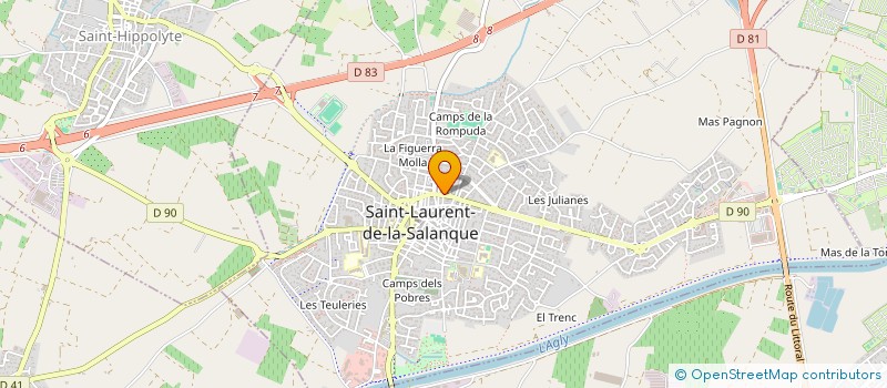 localisation de l'entreprise LYNAXEL  SAINT-LAURENT-DE-LA-SALANQUE