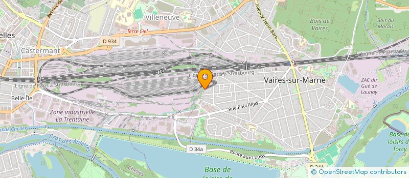 localisation de l'entreprise LYNCELIA à VAIRES-SUR-MARNE