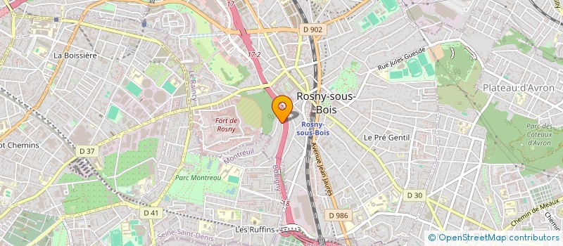 localisation de l'entreprise LYNCH HOLDING à ROSNY-SOUS-BOIS