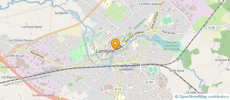 localisation de l'entreprise LYNE  LAMBALLE-ARMOR