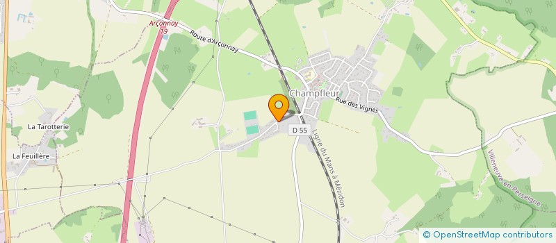 localisation de l'entreprise LYNE  CHAMPFLEUR