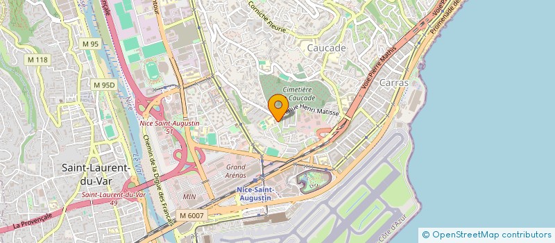 localisation de l'entreprise LYNE à NICE