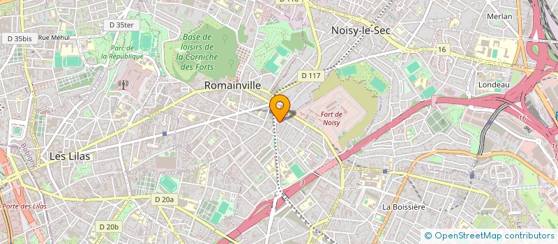 localisation de l'entreprise LYNEL à ROMAINVILLE