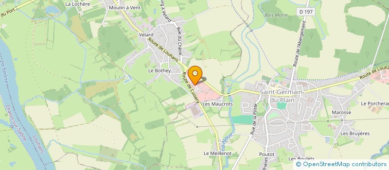 localisation de l'entreprise LYNELLIA  OUROUX-SUR-SAONE
