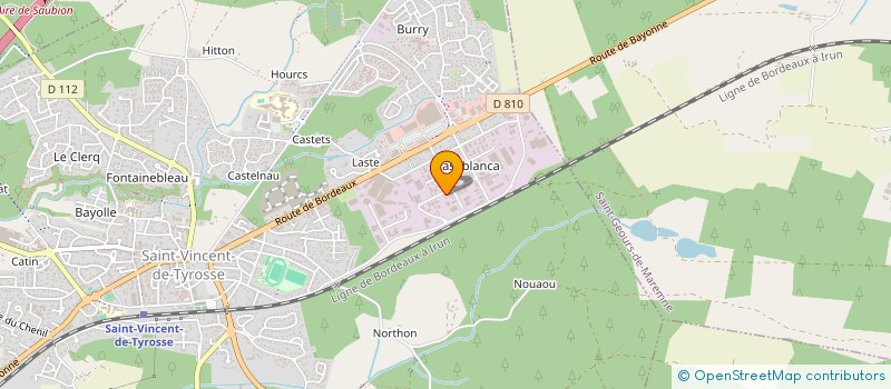 localisation de l'entreprise LYNEO PISCINES  SAINT-VINCENT-DE-TYROSSE