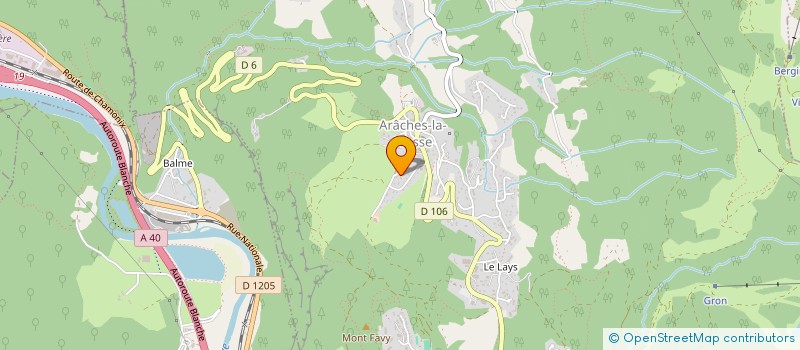 localisation de l'entreprise LYNERIE  ARACHES-LA-FRASSE