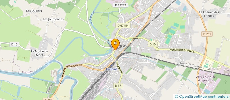 localisation de l'entreprise LYNETT BRUT METAUX PRECIEUX SAS  COUTRAS