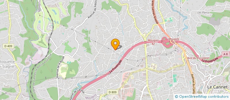 localisation de l'entreprise LYNINVEST à MOUGINS
