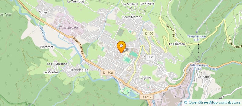 localisation de l'entreprise LYNITH GROUP  UGINE