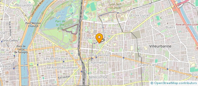 localisation de l'entreprise LYNKS  VILLEURBANNE