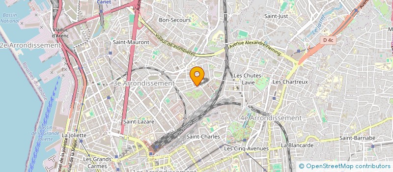 localisation de l'entreprise LYNKS PROD à MARSEILLE