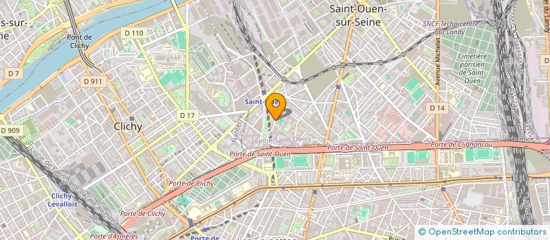 localisation de l'entreprise LYNNSH PROD  SAINT-OUEN-SUR-SEINE