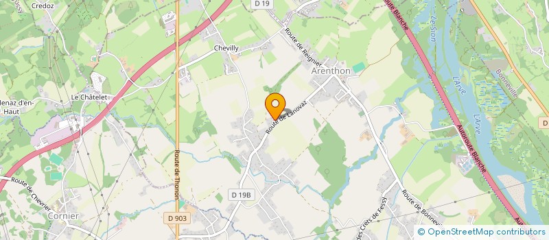 localisation de l'entreprise LYNO  ARENTHON