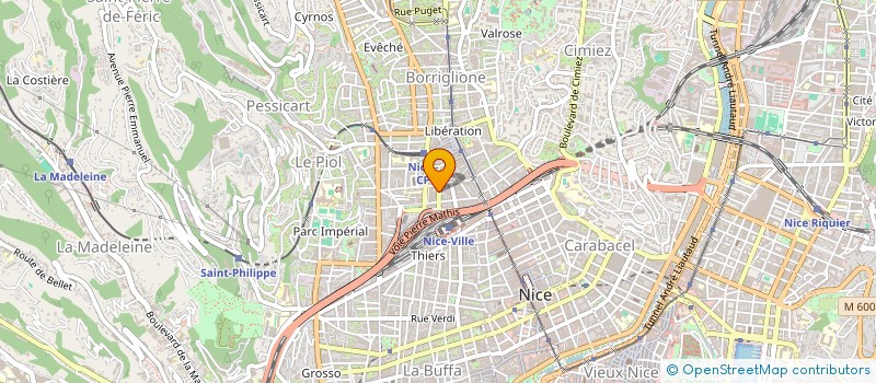 localisation de l'entreprise LYNO TRANSPORT à NICE
