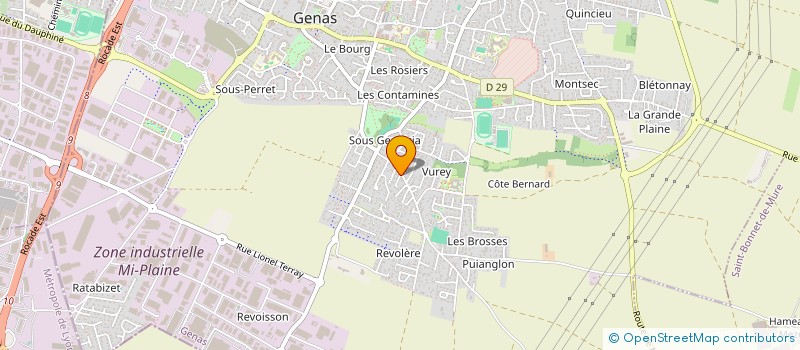 localisation de l'entreprise LYNS  GENAS