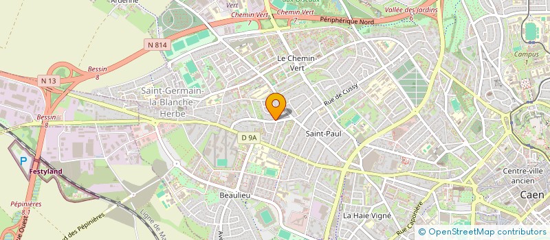 localisation de l'entreprise LYNX CONCEPT à CAEN