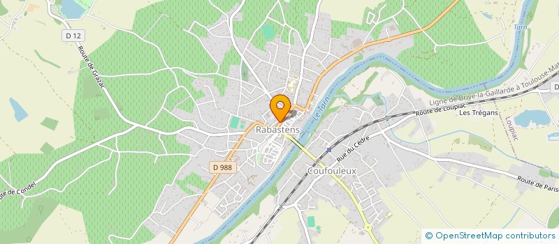 localisation de l'entreprise LYNX FILMS à RABASTENS