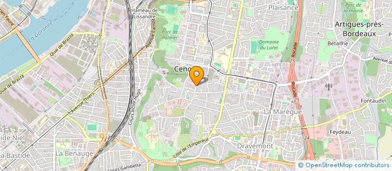 localisation de l'entreprise LYNX FRANCE à CENON