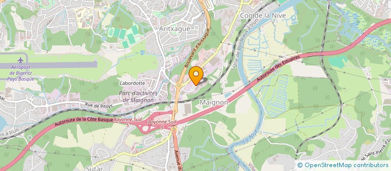 localisation de l'entreprise LYNXTER à BAYONNE