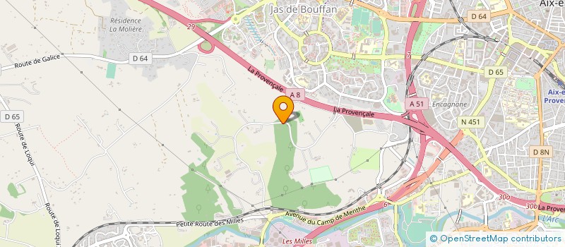 localisation de l'entreprise LYODAS à AIX EN PROVENCE
