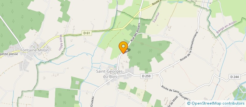 localisation de l'entreprise LYOLYL 111  LES BOIS D'ANJOU