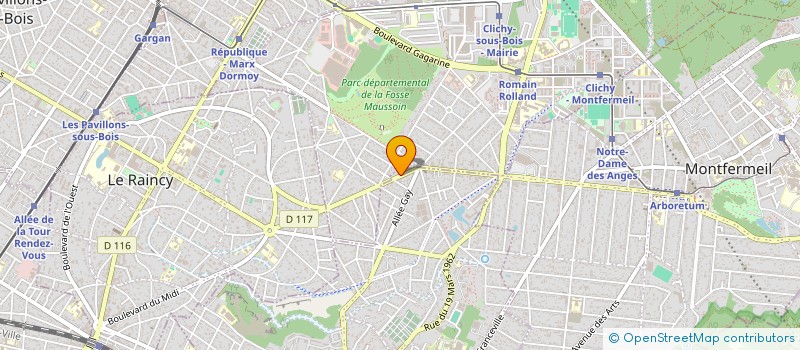 localisation de l'entreprise LYON à GAGNY