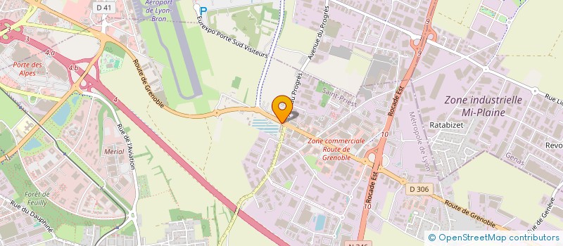 localisation de l'entreprise LYON ACCESSOIRES  SAINT-PRIEST