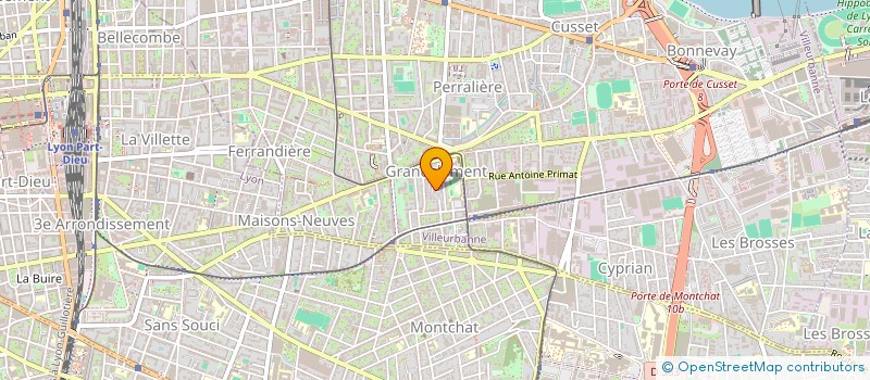 localisation de l'entreprise LYON BARDAGE  VILLEURBANNE