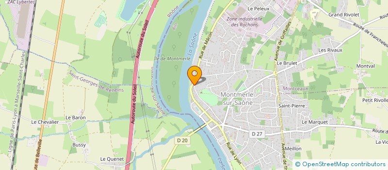 localisation de l'entreprise LYON COTILLONS à MONTMERLE-SUR-SAONE