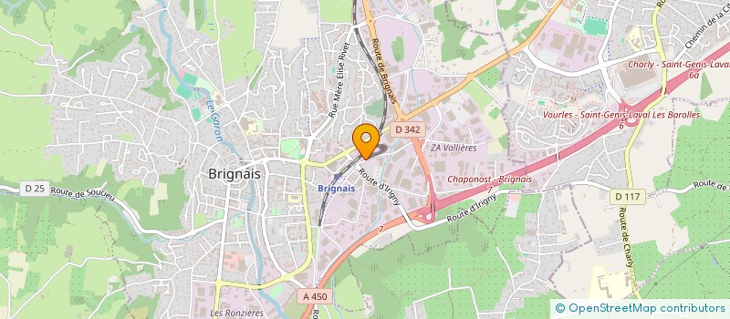 localisation de l'entreprise LYON CREATEURS D'EXTERIEURS à BRIGNAIS