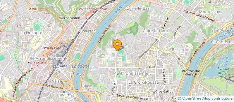 localisation de l'entreprise LYON CROIX ROUSSE FOOTBALL à LYON