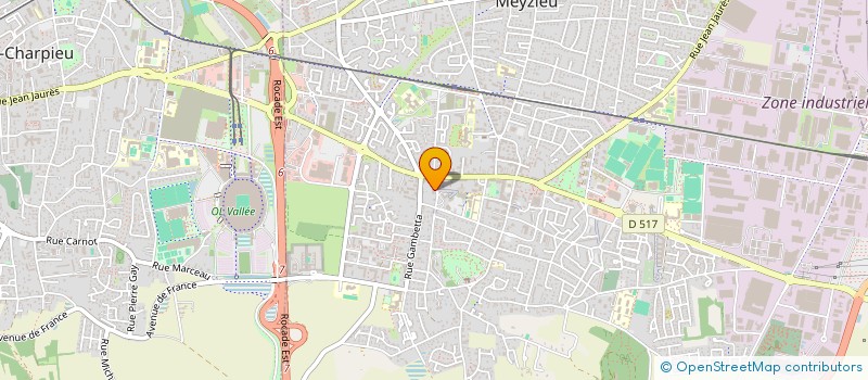 localisation de l'entreprise LYON DANSE  MEYZIEU