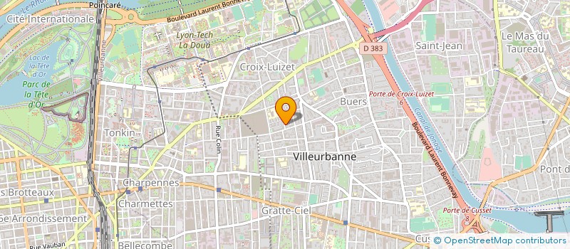 localisation de l'entreprise LYON ELECTRICITE AGENCEMENT L E A  VILLEURBANNE