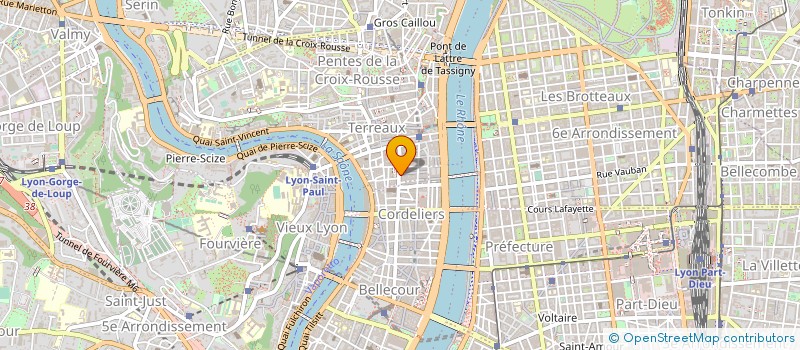 localisation de l'entreprise LYON-ENTREPRISES à LYON 1ER