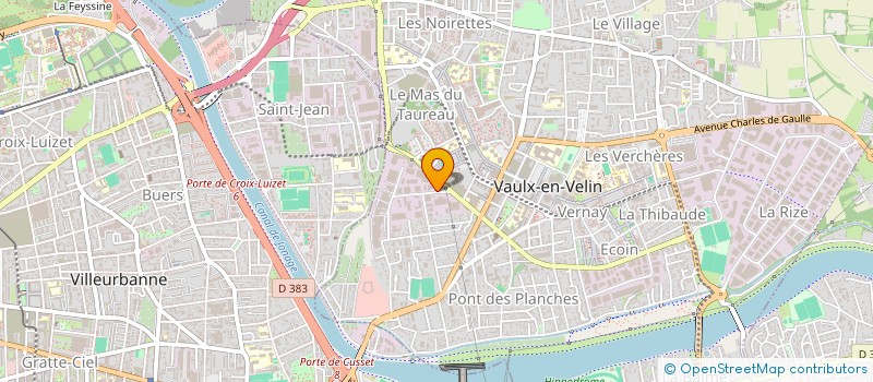 localisation de l'entreprise LYON EQUIPEMENT à VAULX-EN-VELIN