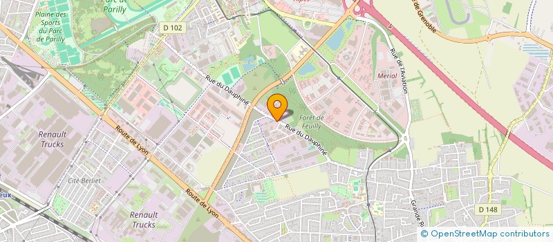 localisation de l'entreprise LYON EST AUTO  SAINT-PRIEST