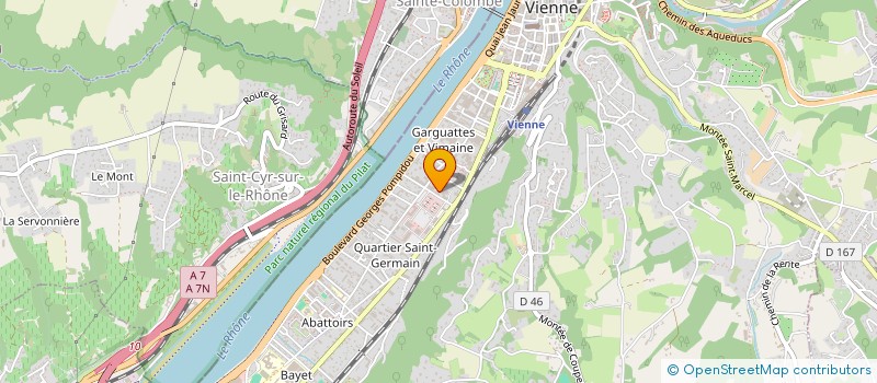 localisation de l'entreprise LYON EST SANTE à VIENNE