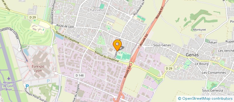 localisation de l'entreprise LYON EST TENNIS DE TABLE  CHASSIEU