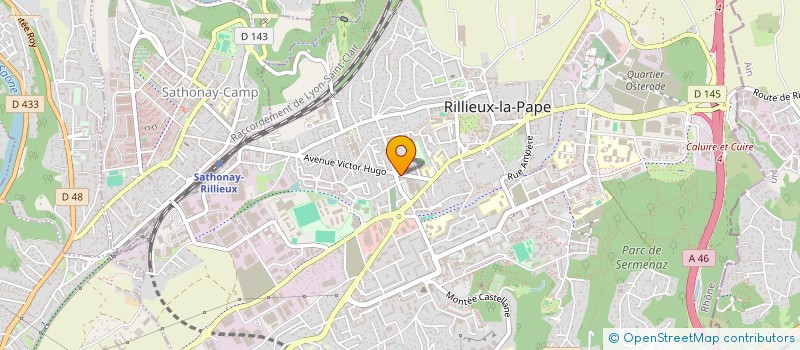localisation de l'entreprise LYON GOM à RILLIEUX-LA-PAPE