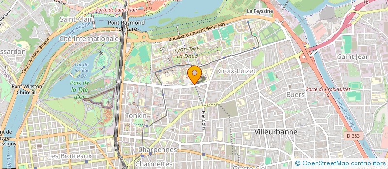 localisation de l'entreprise LYON INGENIERIE PROJETS à VILLEURBANNE