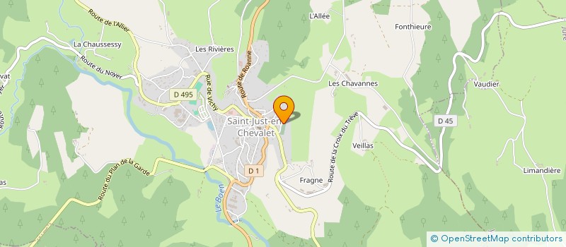 localisation de l'entreprise LYON LE MELHOR  SAINT-JUST-EN-CHEVALET